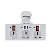 UBON Power Champ 2.0 Cordless Extension Board with USB Ports And 3 Universal Sockets