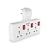 UBON Power Champ 2.0 Cordless Extension Board with USB Ports And 3 Universal Sockets