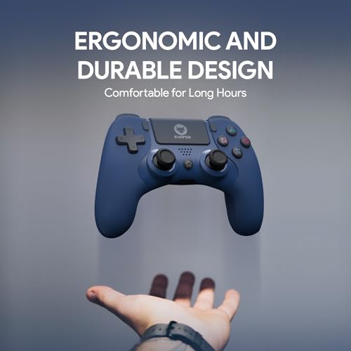 EvoFox Elite Play Wireless Controller for PS4, iPad Bluetooth 5 Blue EvoFox Elite Play Wireless Controller for PS4, iPad Bluetooth 5 Blue