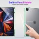 LIRAMARK Hybrid Series with Detachable Magnetic Front and Pencil Holder Back Cover Case Compatible with Apple iPad 5th Gen - Ocean Blue