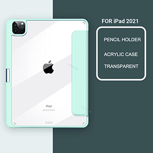 LIRAMARK Hybrid Series with Detachable Magnetic Front and Pencil Holder Back Cover Case Compatible with Apple iPad 5th Gen - Ocean Blue LIRAMARK Hybrid Series with Detachable Magnetic Front and Pencil Holder Back Cover Case Compatible with Apple iPad 5th Gen - Ocean Blue