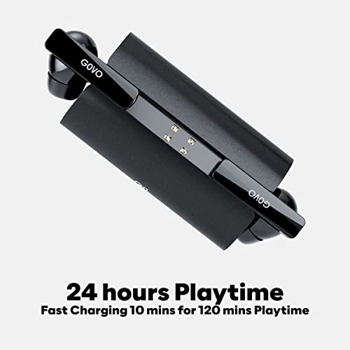 GOVO GOBUDS 902 Super Bass, Waterproof IPX4, Passive Noise Cancellation, 3D Stereo Sound (Platinum Black) GOVO GOBUDS 902 Super Bass, Waterproof IPX4, Passive Noise Cancellation, 3D Stereo Sound (Platinum Black)