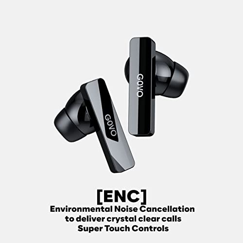 GOVO GOBUDS 902 Super Bass, Waterproof IPX4, Passive Noise Cancellation, 3D Stereo Sound (Platinum Black) GOVO GOBUDS 902 Super Bass, Waterproof IPX4, Passive Noise Cancellation, 3D Stereo Sound (Platinum Black)