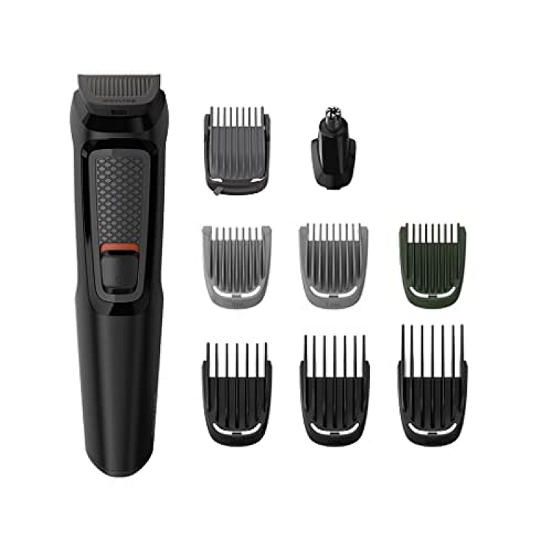 Philips Multi Grooming Kit MG3710/65, 9-in-1 (New Model), Face, Head and Body - All-in-one Trimmer for Men 