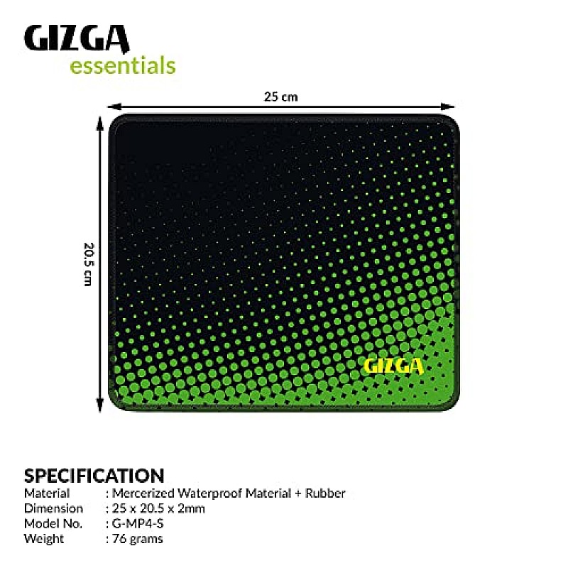 GIZGA (25cm x 21cm Gaming Mouse Pad multi Desgin