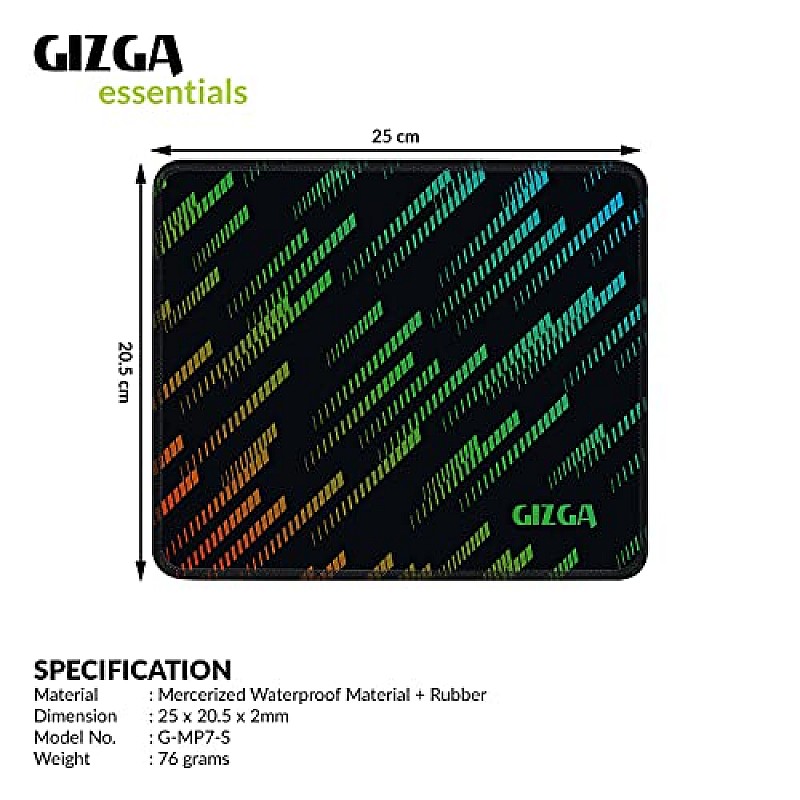 GIZGA (25cm x 21cm Gaming Mouse Pad multi Desgin