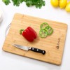 Rusabl Bamboo Wooden Chopping Board for Kitchen with Metal Handle, Vegetable Cutting Board