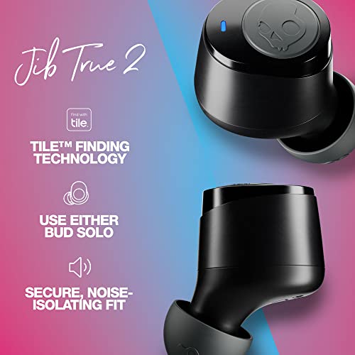 Skullcandy Jib True 2 in-Ear Wireless Earbuds, 32 Hr Battery Black Skullcandy Jib True 2 in-Ear Wireless Earbuds, 32 Hr Battery Black