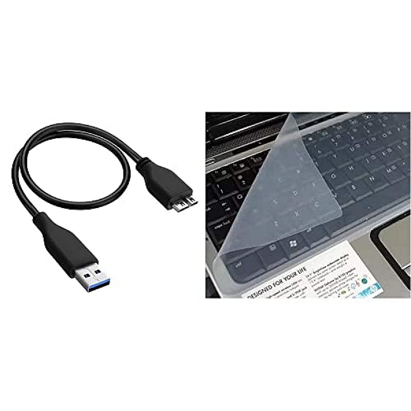 Lapster USB 3.0 A to Micro B SuperSpeed for hard disk cable - short cable