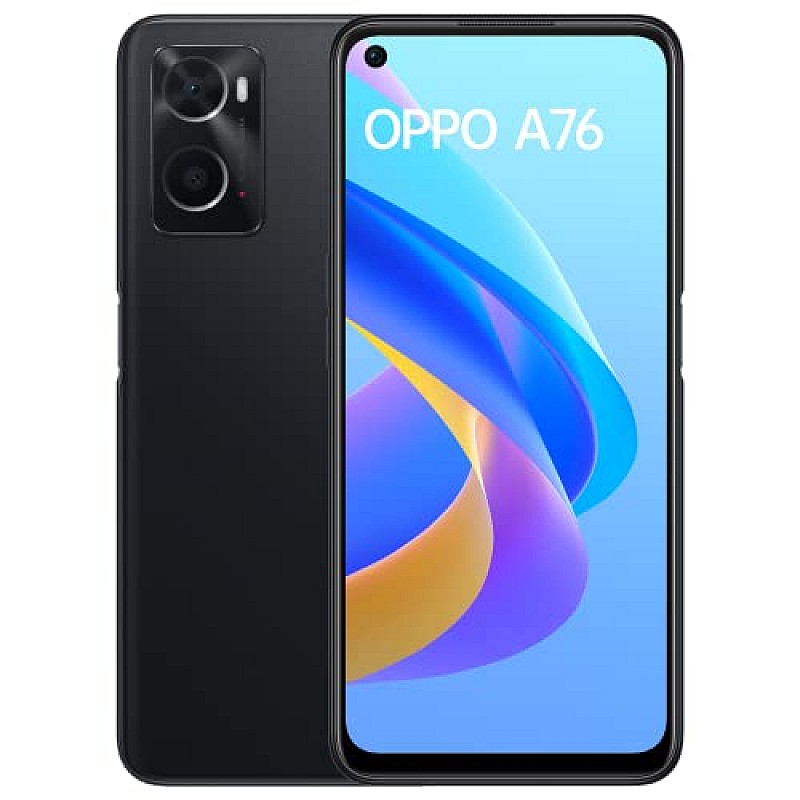 Oppo A76 (Glowing Black, 6GB RAM, 128 Storage) Refurbished