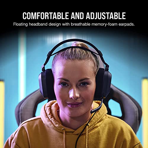 Corsair HS80 RGB Wired USB Premium Gaming On-Ear Headphones Black Corsair HS80 RGB Wired USB Premium Gaming On-Ear Headphones Black