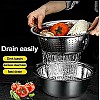 Airtree 3 in 1 Stainless Steel Basin Grater Colander