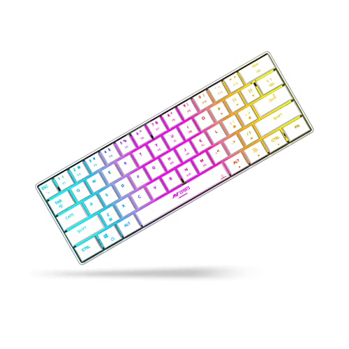 Ant Esports MK1500 Mini 60% Pro RGB Wireless Gaming Keyboard White Ant Esports MK1500 Mini 60% Pro RGB Wireless Gaming Keyboard White
