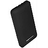 Amazon Basics 10000mAH Lithium Polymer Power Bank 3 Charging Cables Included Four Way Output Black