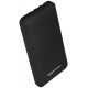 Amazon Basics 10000mAH Lithium Polymer Power Bank 3 Charging Cables Included Four Way Output Black
