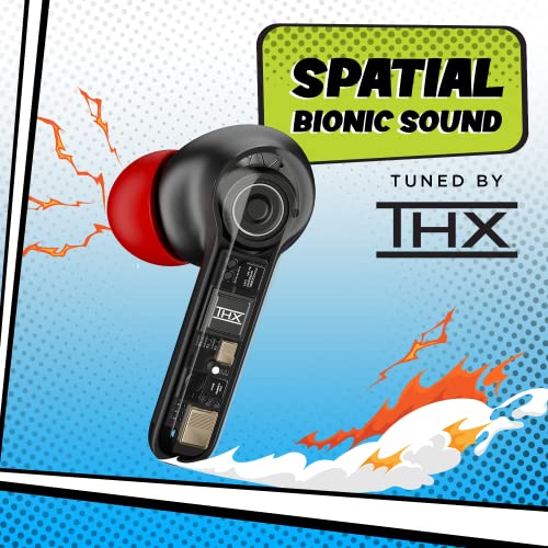 boAt Airdopes 458 TWS Wireless Earbuds with Spatial Bionic Sound by THX,in Ear Active Black boAt Airdopes 458 TWS Wireless Earbuds with Spatial Bionic Sound by THX,in Ear Active Black