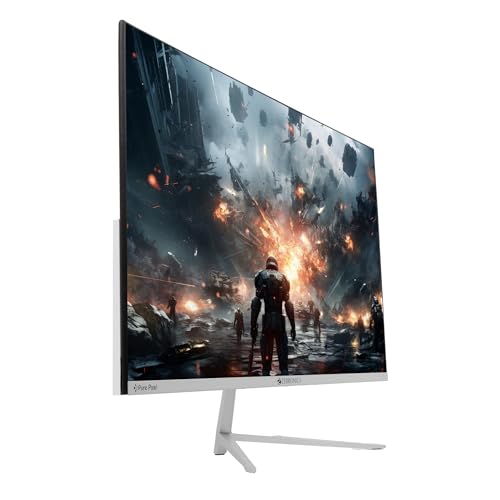 ZEBRONICS A27FHD LED, Gaming Monitor, 27 inch (68.58cm), 300 nits, 165hz Metal Stand, Built-in Speakers White ZEBRONICS A27FHD LED, Gaming Monitor, 27 inch (68.58cm), 300 nits, 165hz Metal Stand, Built-in Speakers White
