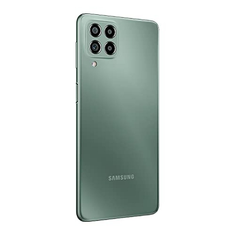 Samsung Galaxy M53 5G (Mystique Green, 6GB, 128GB Storage) 108MP sAmoled+ 120Hz 16GB RAM with RAM Plus  Without Charger