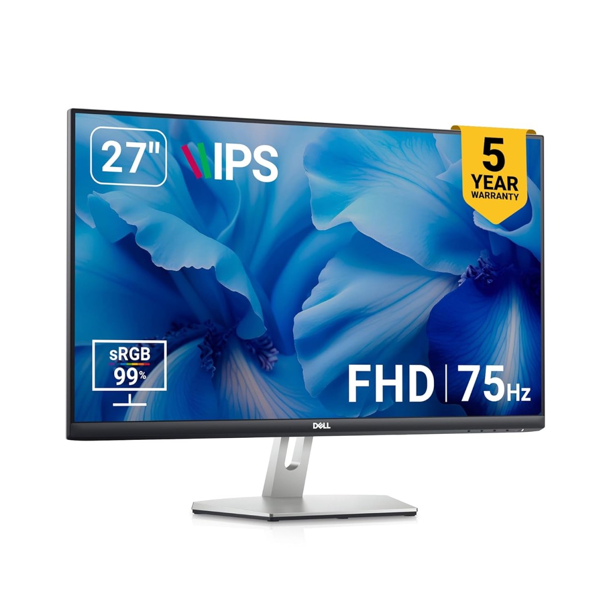 Dell S2721HNM 27 inch FHD Monitor 1920 X 1080 Pixels 75Hz, IPS Panel white