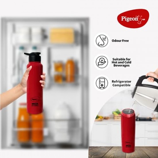 Pigeon 1.5 litre Hot Kettle and Stainless Steel Water Bottle Combo used for boiling Water with Auto Shut- off Feature