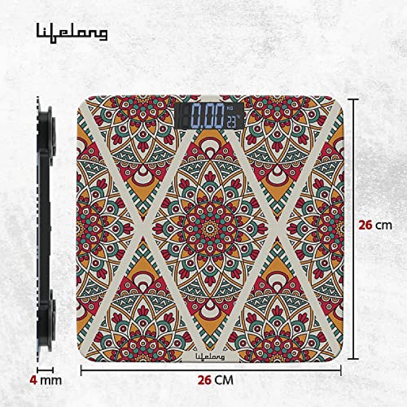 Lifelong Bloom LLWS54 Body Weighing Scale (Multicolor)