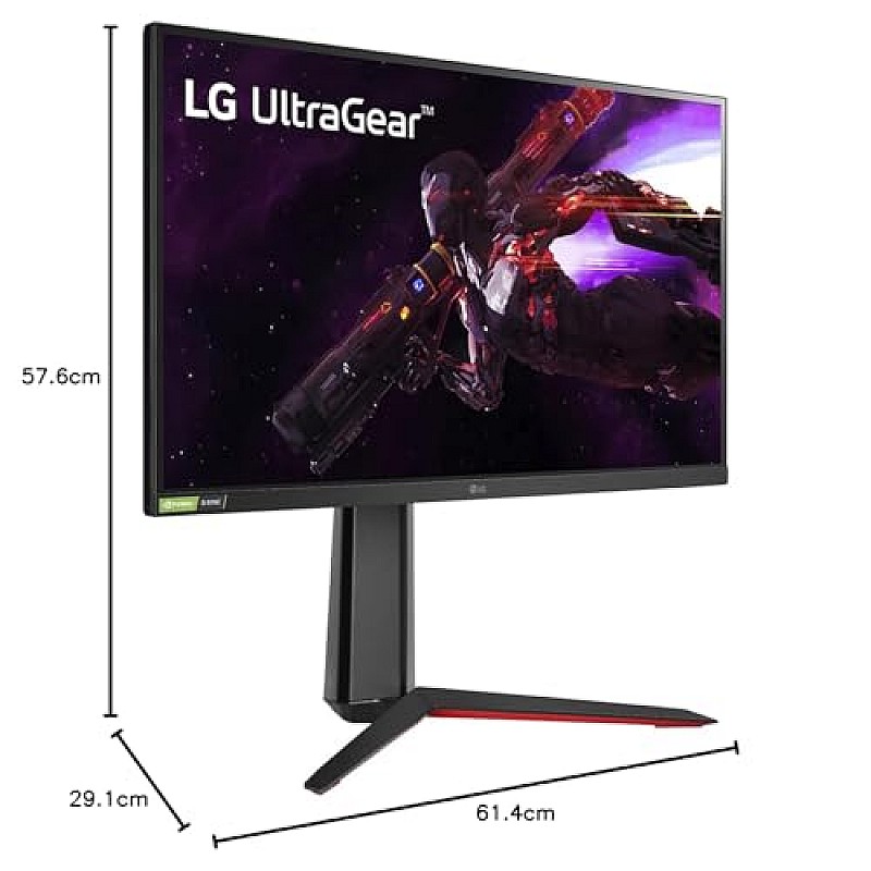 LG Ultragear QHD Nano IPS (27 inches 165 Hz, 180 Hz 1ms 27GP850 Monitor Black