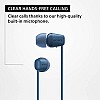 Sony WI-C100 Wireless Headphones with Customizable Equalizer for Deep Bass and 25 Hrs Battery Blue