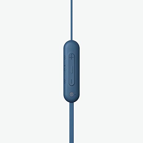Sony WI-C100 Wireless Headphones with Customizable Equalizer for Deep Bass and 25 Hrs Battery Blue Sony WI-C100 Wireless Headphones with Customizable Equalizer for Deep Bass and 25 Hrs Battery Blue