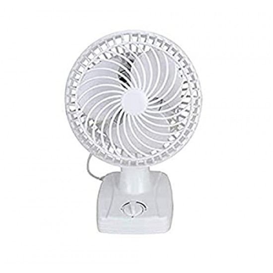 AIRTREE  Table Fan 9" inch (210mm) All In 1 Table Wall Ceiling Use 2800 RPM 100% Copper Winding Mini Fan Compact/Powerful White