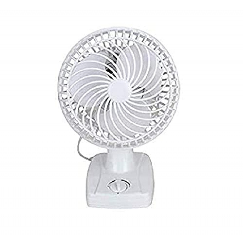 AIRTREE  Table Fan 9" inch (210mm) All In 1 Table Wall Ceiling Use 2800 RPM 100% Copper Winding Mini Fan Compact/Powerful White