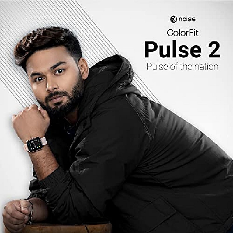 Noise ColorFit Pulse 2: 1.8" Biggest Display Smart Watch, 550 NITS Brightness, Sleek Metallic Body, HR, Sleep & Spo2 Monitoring