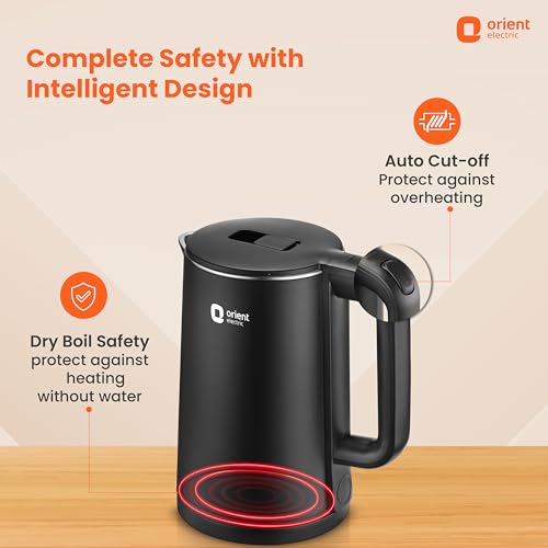 Orient Electric Durahot Electric Kettle Black Orient Electric Durahot Electric Kettle Black