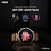 Vibez By Lifelong Xena SmartWatch For Women With Hd Display| Ecg+Ppg|Body Temprature (Gold)