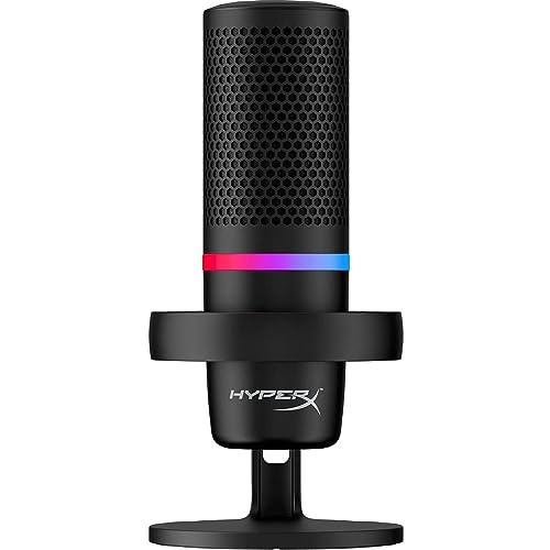 HyperX DuoCast RGB USB Condenser Microphone 4P5E2AA for PC Black HyperX DuoCast RGB USB Condenser Microphone 4P5E2AA for PC Black