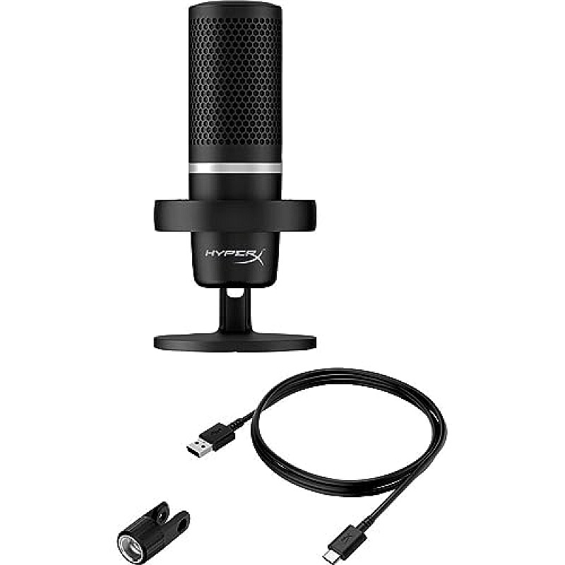 HyperX DuoCast RGB USB Condenser Microphone 4P5E2AA for PC Black