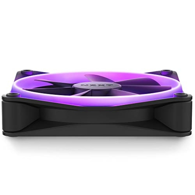 NZXT F120 RGB 120 mm RGB Case Fan - Single Pack (Black) - RF-R12SF-B1