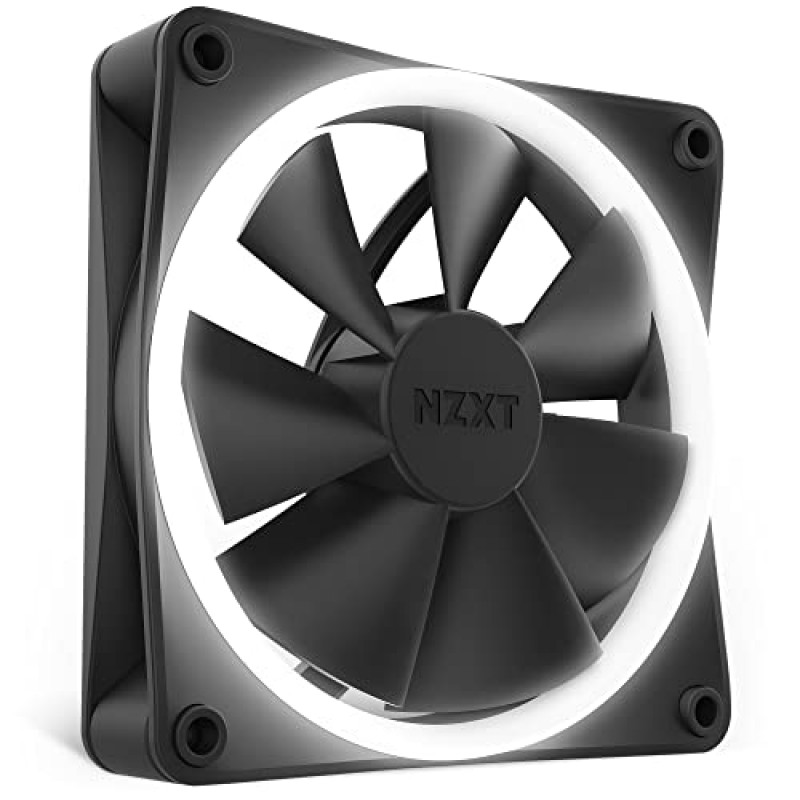 NZXT F120 RGB 120 mm RGB Case Fan - Single Pack (Black) - RF-R12SF-B1