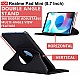 CEDO Realme Pad Mini (8.7 Inch) Flip Cover | Leather Finish | 360 Degree Rotate Flip Cover | Shockproof Style Case for Realme Pad Mini (8.7 Inch) (Black)