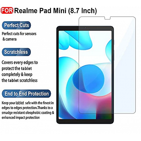 CEDO Realme Pad Mini (8.7 Inch) Flip Cover | Leather Finish | 360 Degree Rotate Flip Cover | Shockproof Style Case for Realme Pad Mini (8.7 Inch) (Black)