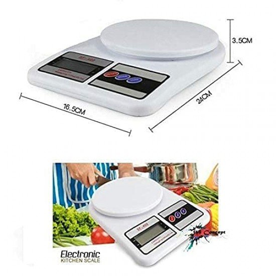 GENRIC Kitchen Small Digital Weight Machine Weighing Scale (Multicolor)