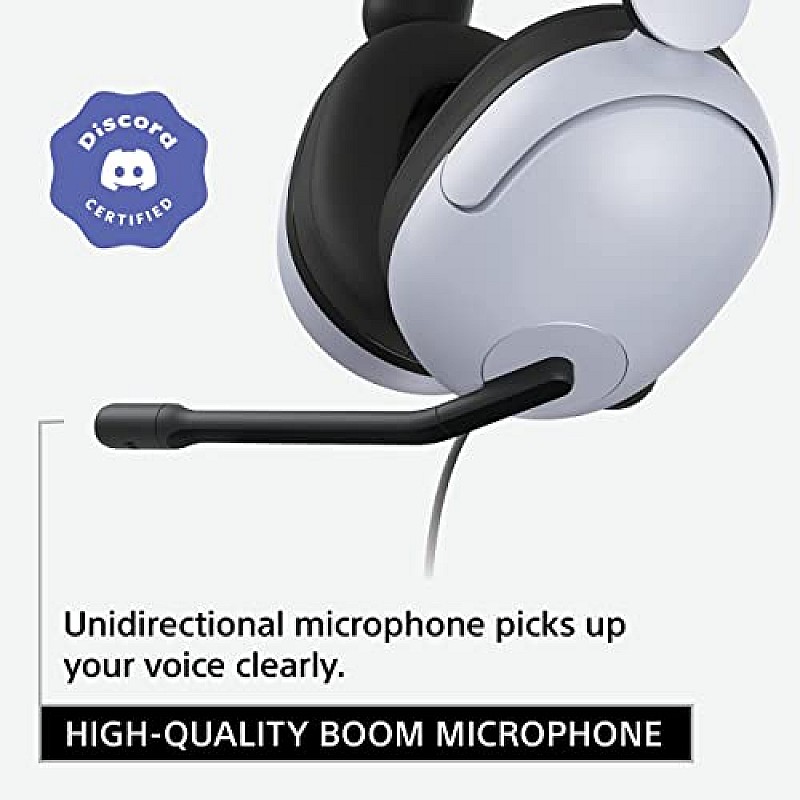 Sony INZONE H3, MDR-G300 Wired Gaming Headset, Over-Ear Headphones with 360 Spatial Sound, USB Wired Over-Ear (White)