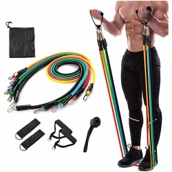 AIRTREE 11 Piece Gym Power Resistance Band Set for Workout, Resistance Band for Exercise, Resistance Band for Pull ups, tricep,