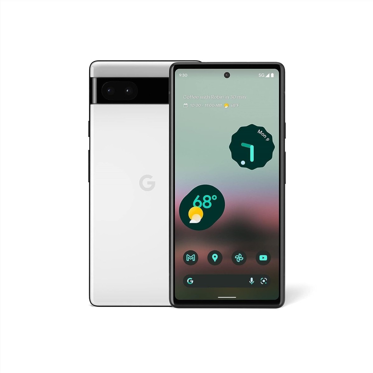 Google Pixel 6a 5G (Chalk, 6GB RAM, 128GB Storage) refurbished