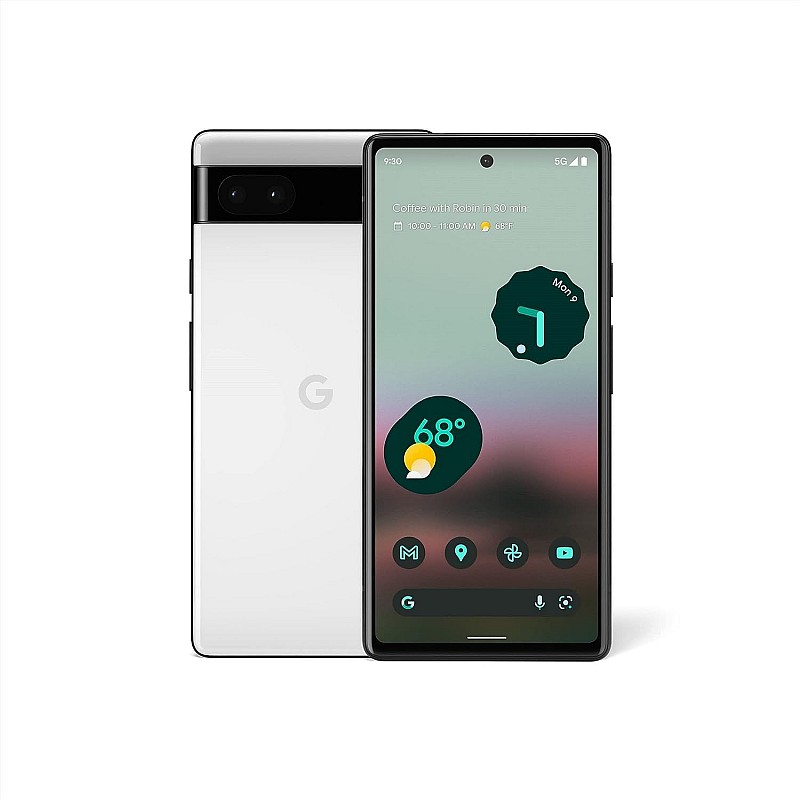 Google Pixel 6a 5G (Chalk, 6GB RAM, 128GB Storage) Refurbished