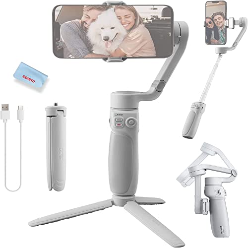 Zhiyun Smooth Q4 Combo Gimbal Stabilizer for Smartphone iPhone Android Gimbal w/Built-in Extension ,Grey Zhiyun Smooth Q4 Combo Gimbal Stabilizer for Smartphone iPhone Android Gimbal w/Built-in Extension ,Grey