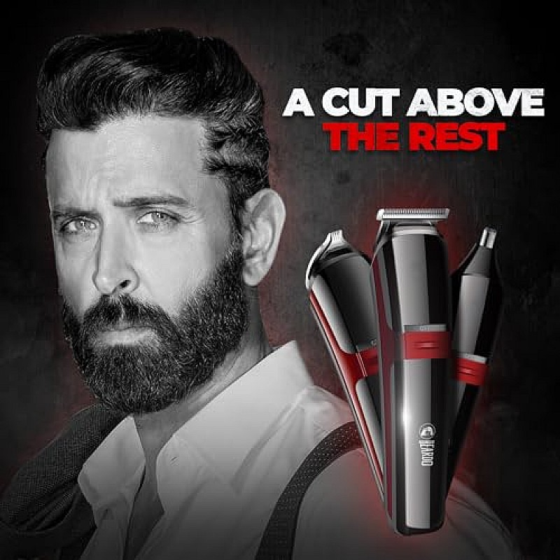 Beardo Ape-X 3-in-1 Multipurpose Trimmer for Men Grooming Kit Black