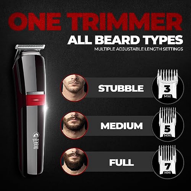 Beardo Ape-X 3-in-1 Multipurpose Trimmer for Men Grooming Kit Black