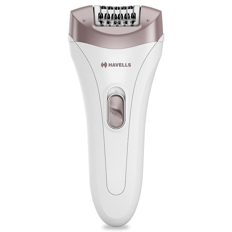 Havells FD5051 Epilator, Hair Removal for Women, Wet and Dry, Cordless, Rechargeable (White)