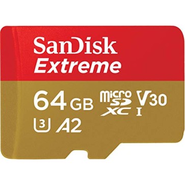 SanDisk Extreme® 64GB microSDXC UHS-I, 170MB/s Read,80MB/s Write Memory Card for 4K Video on Smartphones SanDisk Extreme® 64GB microSDXC UHS-I, 170MB/s Read,80MB/s Write Memory Card for 4K Video on Smartphones