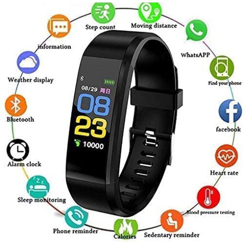 AIRTREE Bluetooth M3 Smart Fitness Band (Black Color)